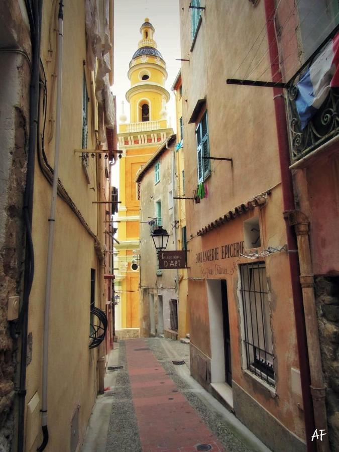 Les Violettes Lägenhet Menton Exteriör bild